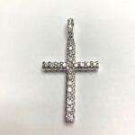 UB10420-1VW23 - 14K White Gold Cross Pendant