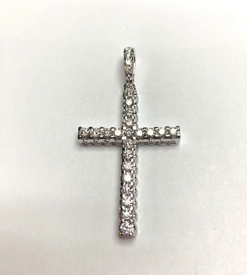 UB10420-1VW23 - 14K White Gold Cross Pendant