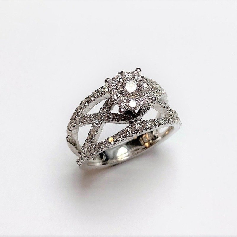 UB10428LSWBH53 - 14K White Gold Engagement Ring