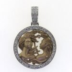 UB10435PWP - 14K Two Tones Gold Pendant