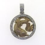 UB10438PWP - 14K Two Tones Gold Pendant