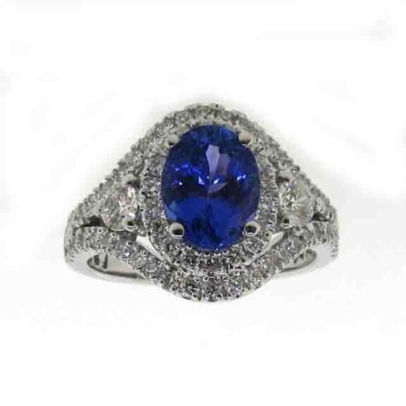 UB10448FWDSA53 - 14K White Gold Ring