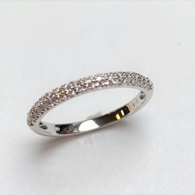 UB10466LW - 14K White Gold Wedding Band