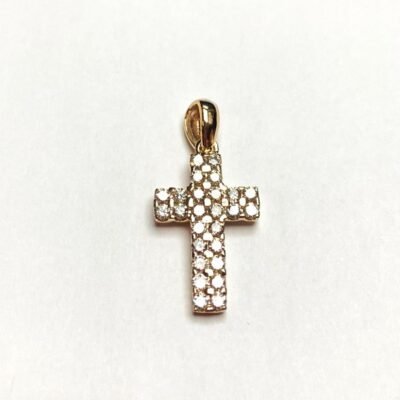 UB10466PY - 14K Yellow Gold Cross Pendant