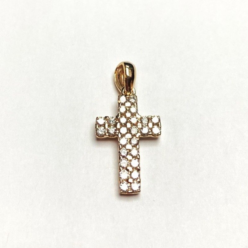 UB10466PY - 14K Yellow Gold Cross Pendant