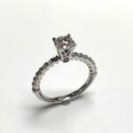 UB10470LSWSH - 14K White Gold Engagement Ring