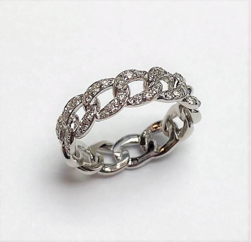 UB10518LW - 14K White Gold Wedding Band