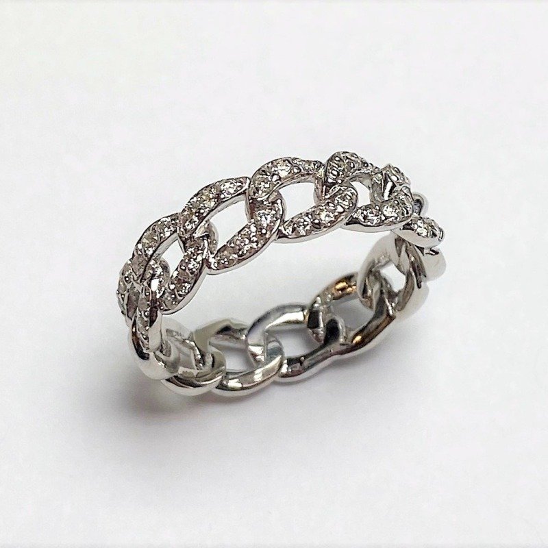 UB10518LW - 14K White Gold Wedding Band