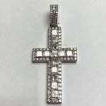 UB10526PW - 14K White Gold Cross Pendant