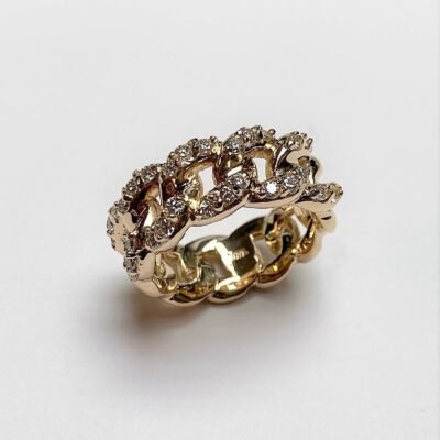 UB10535LY - 14K Yellow Gold Anniversary Ring