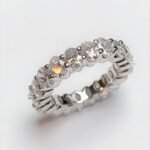 UB10536ETEW-LGD - 14K White Gold Eternity Band