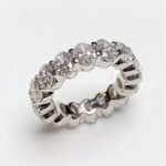 UB10536ETW-LGD - 14K White Gold Eternity Band