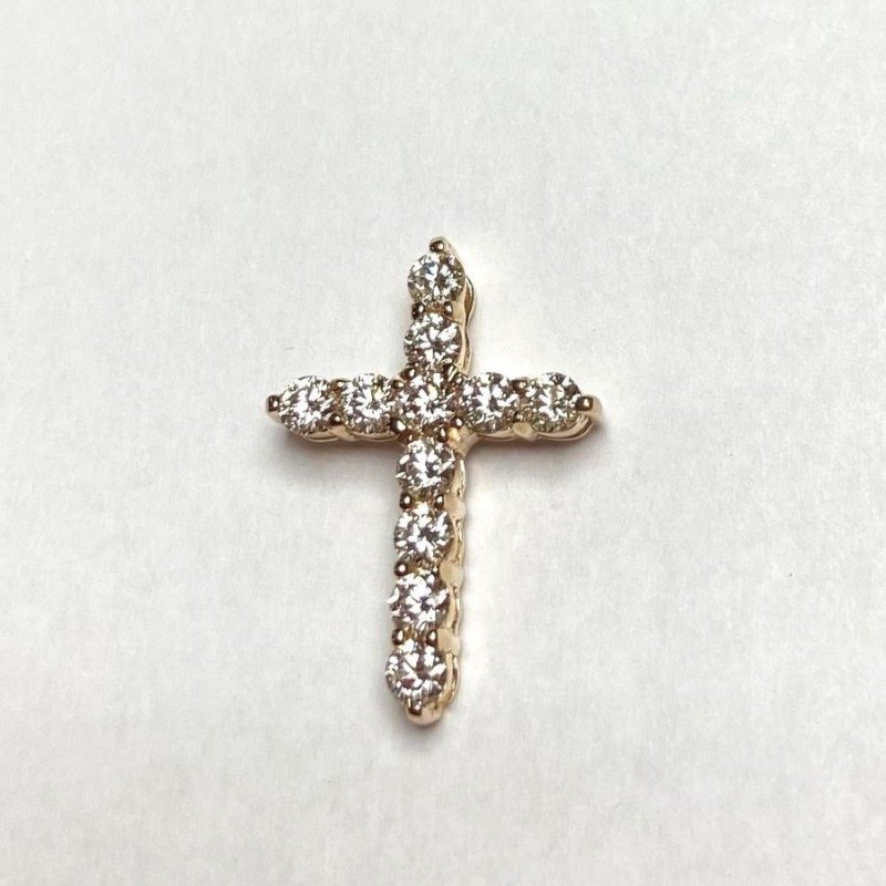 UB10620PY - 14K Yellow Gold Cross Pendant