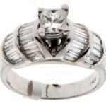 UB1544-B - 14K White Gold Engagement Ring
