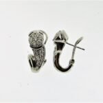 UB4228EW - 14K White Gold Huggies Earring