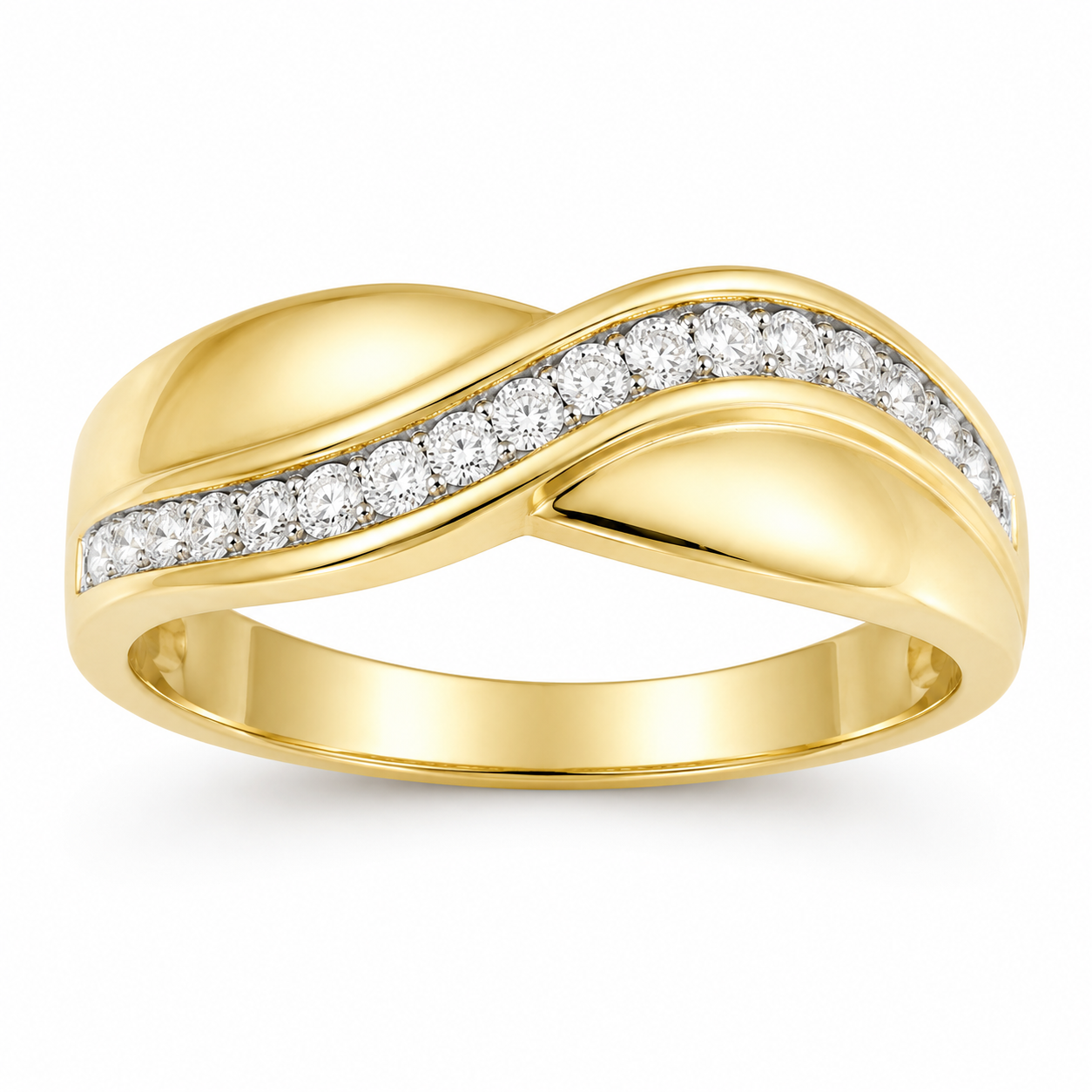 UB4679GY - Yellow Gold Gents Ring