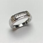 UB5002GWY55 - 14K Two Tones Gold Gents Ring