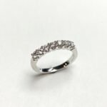 UB5220LFW - 14K White Gold Wedding Band