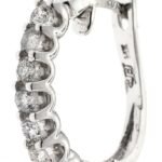 UB5363EW53 - 14K White Gold Hoop Earrings