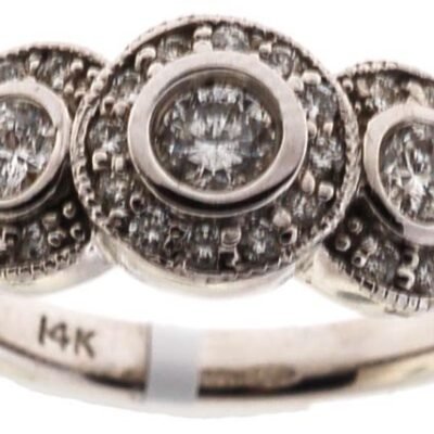 UB5855FRW - 14K White Gold Ring