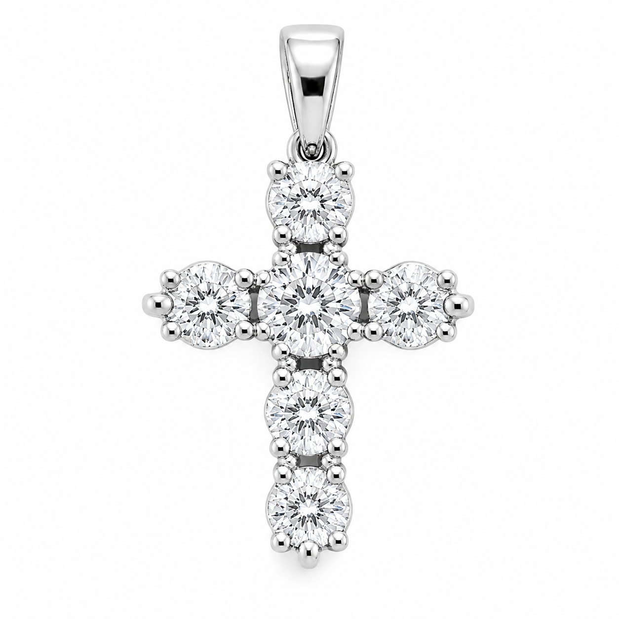 UB5869PW -Cross Pendant