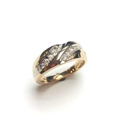 UB5883GHY - 14K Yellow Gold Gents Ring