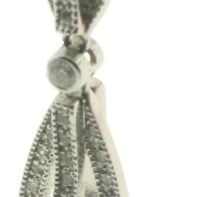 UB5925 - 14K White Gold Earrings