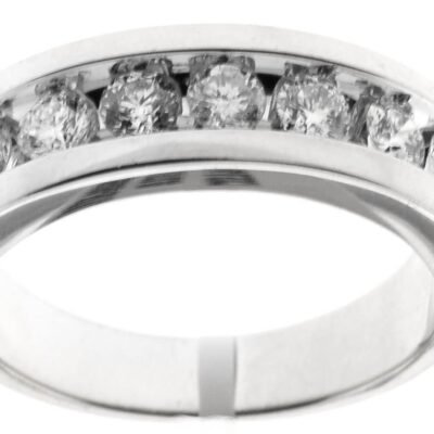 UB6090GEW - 14K White Gold Gents Ring
