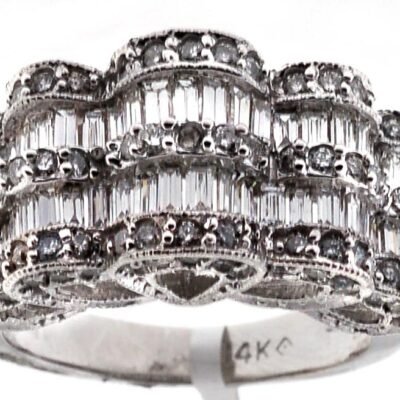UB6095W - 14K White Gold Ring