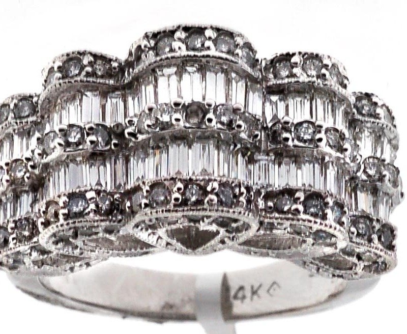 UB6095W - 14K White Gold Ring