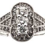 UB6128FW - 14K White Gold Ring