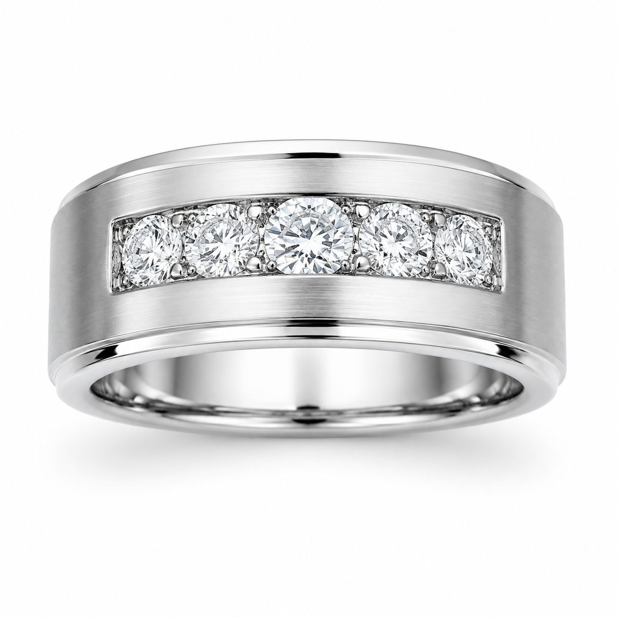 UB6200GHW1 - White Gold Gents Ring