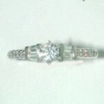 UB6506LSW77 - 14K White Gold Engagement Ring