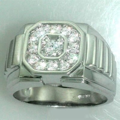 UB6668GW - 14K White Gold Ring