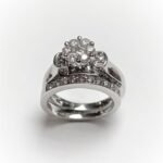 UB6676LSTW77 - 14K White Gold Bridal Set Ring