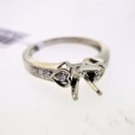UB6757SMW - 14K White Gold Semi Mount Ring