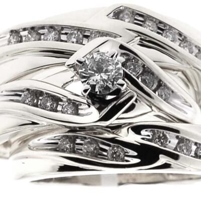 UB6780T/82025 - 14K White Gold Ring