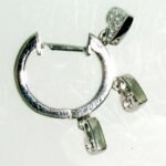 UB6909EW - 14K White Gold Earrings