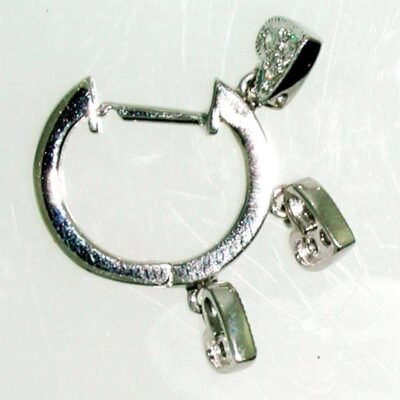 UB6909EW - 14K White Gold Earrings