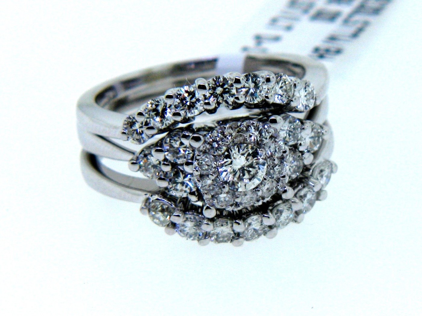 UB6930LSTTW/BH - 14K White Gold Bridal Set Ring