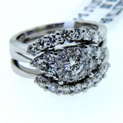 UB6930LSTTW/BH - 14K White Gold Bridal Set Ring