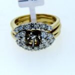 UB6930SMTTY - 14K Yellow Gold Semi Mount Ring