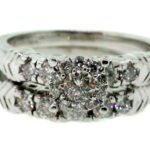 UB7123LSTW/SH - 14K White Gold Bridal Set Ring