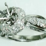 UB7194SMW1 - 14K White Gold Semi Mount Ring