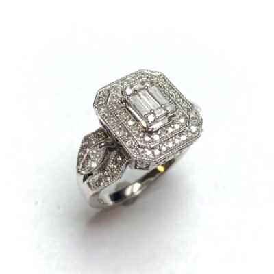 UB7210LSW - 14K White Gold Engagement Ring