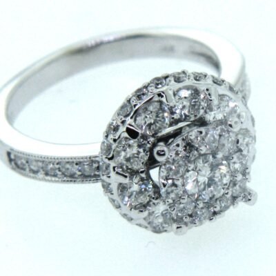 UB7230LSW - 14K White Gold Engagement Ring