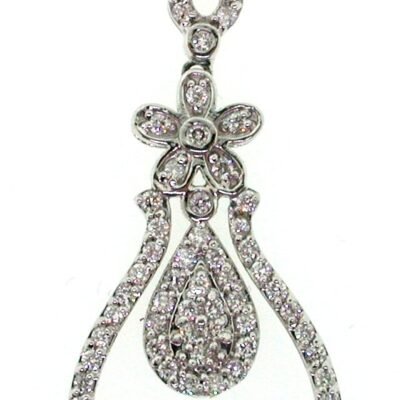 UB7243PW - 14K White Gold Pendant