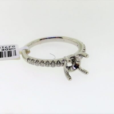 UB7294SMW - 14K White Gold Semi Mount Ring