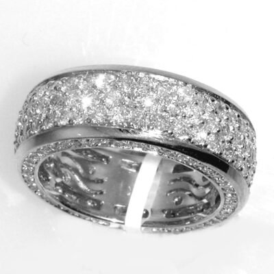 UB7303LW-1 - 14K White Gold Anniversary Ring