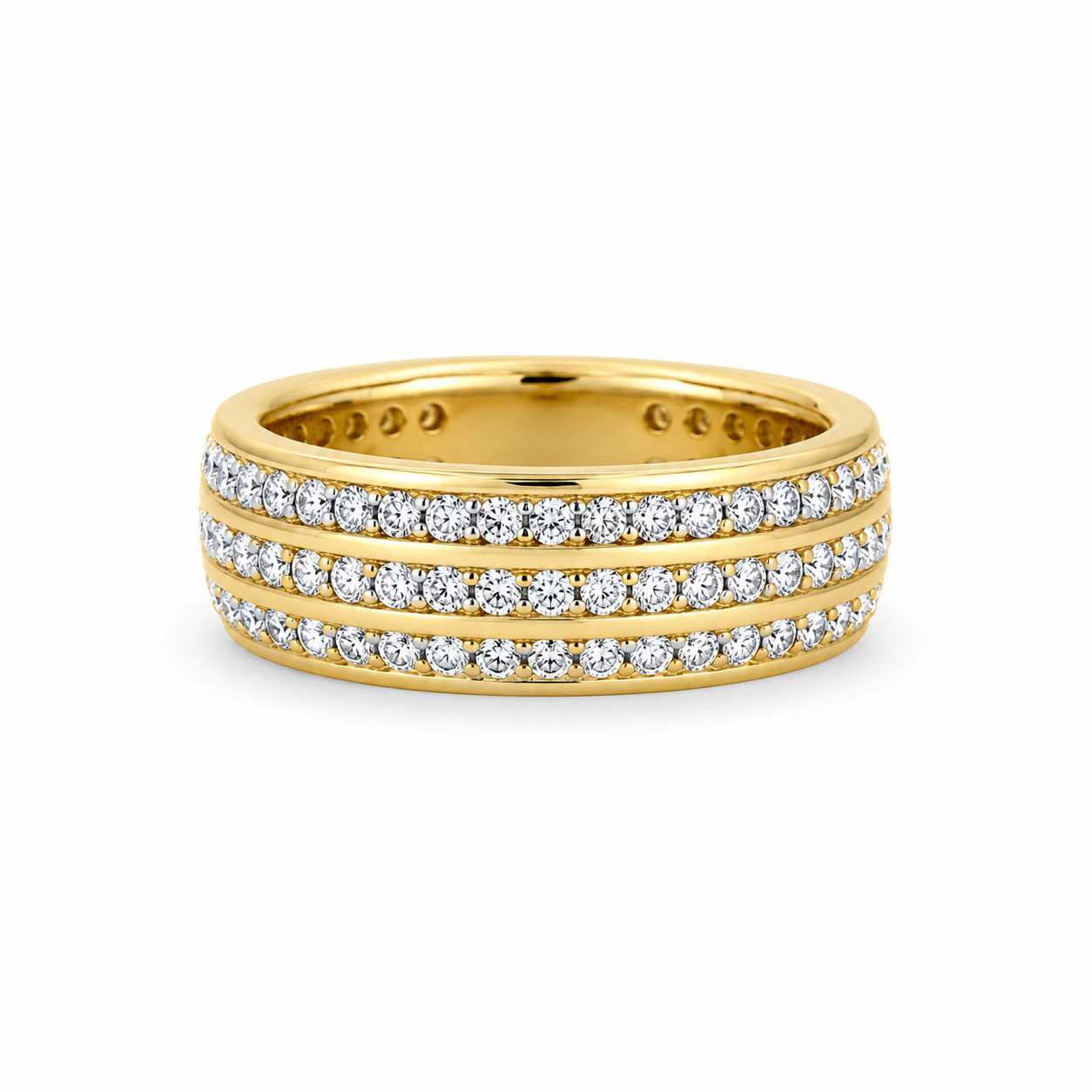 UB7304GY -Yellow Gold Gents Ring